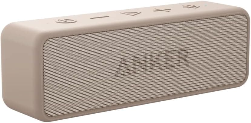 Anker soundcore 2 Portable Bluetooth Speaker, 24-Hour Playtime, IPX7