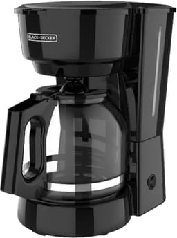 BLACK+DECKER 12-Cup Coffee Maker with Easy On/Off Switch, Easy Pour, Non-Drip Carafe with Removable Filter Basket, Vortex Technology, Black