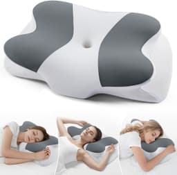 DONAMA Cervical Pillow Ergonomic Memory Foam Pillow for Neck Support