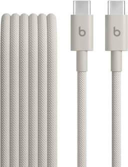 Beats USB-C to USB-C Woven Cable Fast Charging Durable/Tangle-Free Compatible Charger for Apple & Android Devices (1.5 m, 5 ft) - Surge Stone