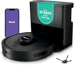 Shark AV2501S AI Ultra Robot Vacuum, with Matrix Clean, Home Mapping, 30-Day Capacity HEPA Bagless Self Empty Base, Perfect for Pet Hair, Wifi, Dark Grey
