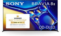 Sony 65 Inch BRAVIA 8 II QD OLED 4K HDR Smart Google TV (K-65XR80M2)