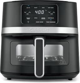 Cuisinart Air Fryer, 4.5-Quart Basket Fryer with 4 Cooking Functions to Air Fry, Roast, Bake, and Keep Warm, 4 Airfryer Presets, Dishwasher-Safe Parts, AIR-160NAS, Stainless Steel & Black