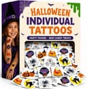 ArtCreativity Halloween Temporary Tattoos for Kids - Pack of 144-2 Inch Non-Toxic Tats Stickers for Boys and Girls, Best for Halloween Party Favors, Treats, Décor, Goodie Bags - 6 Assorted Designs