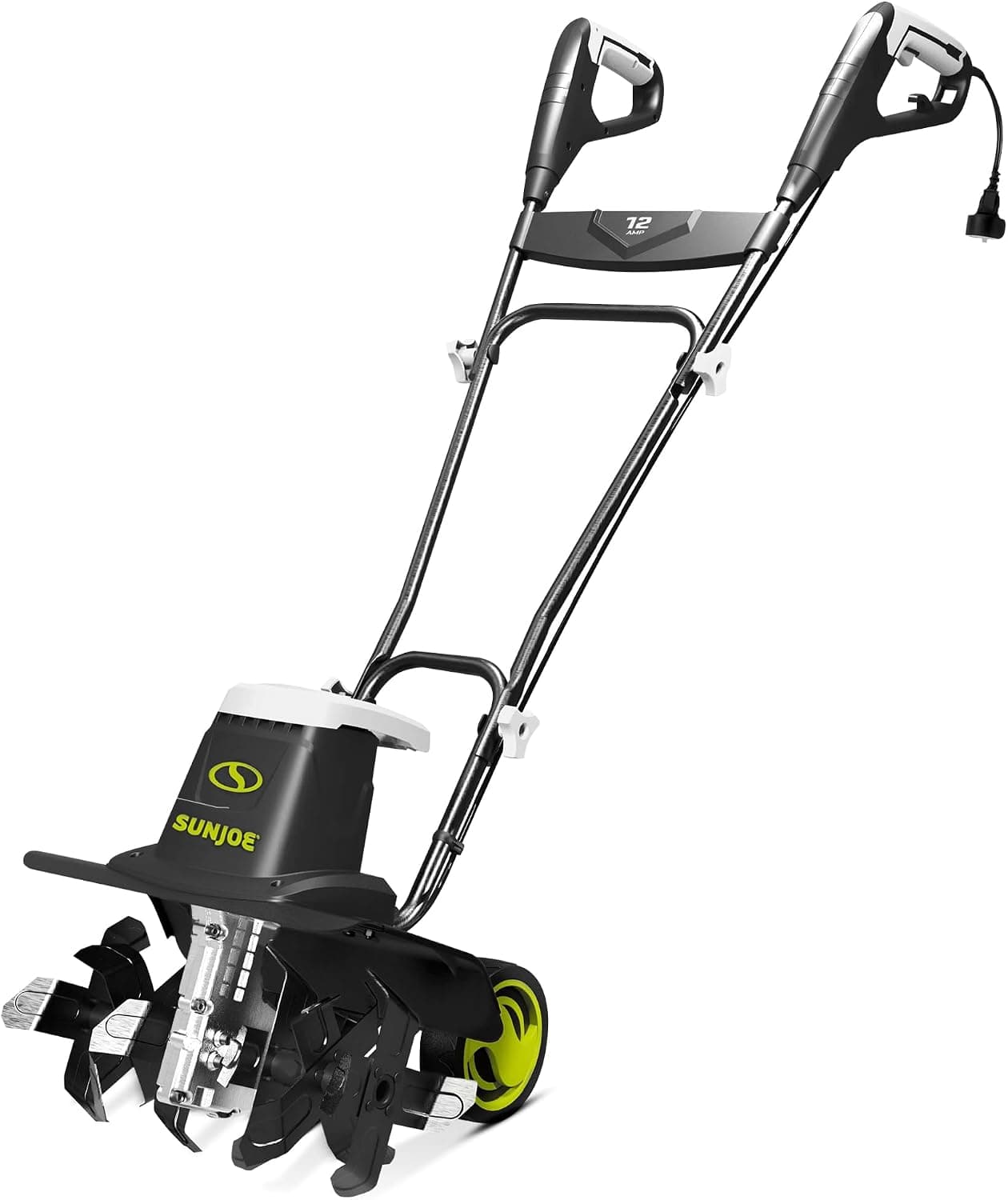 Sun Joe Corded Electric Garden Tiller & Cultivator with Steel Tines, TJ603E