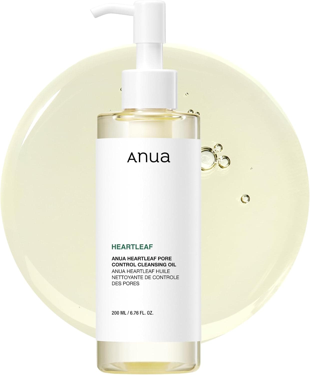 Anua Heartleaf Pore Control Cleansing Oil, Korean Skincare, 6.76 fl.oz
