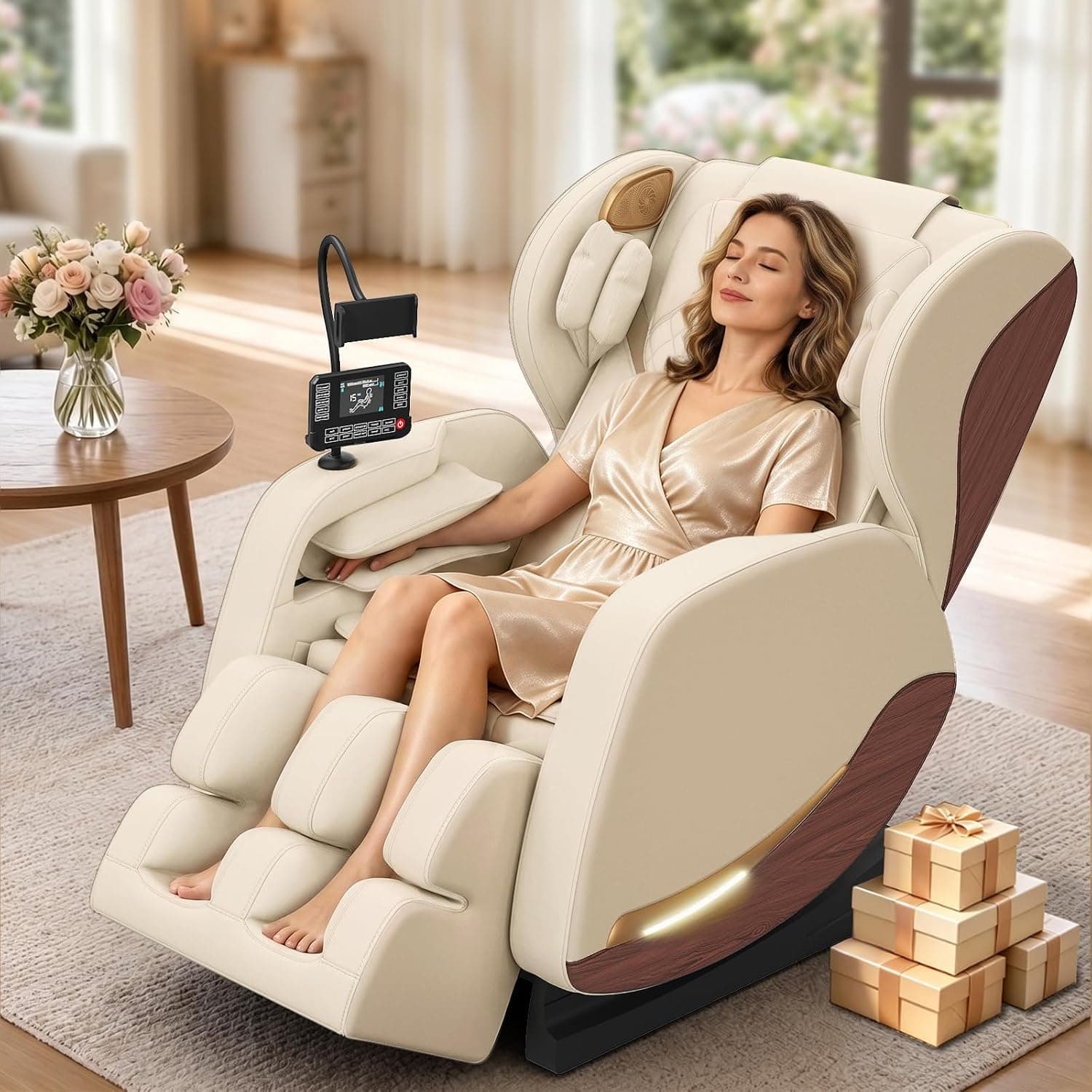 Massage Chair Full Body, 14 Fixed Rollers, Zero Gravity Recliner