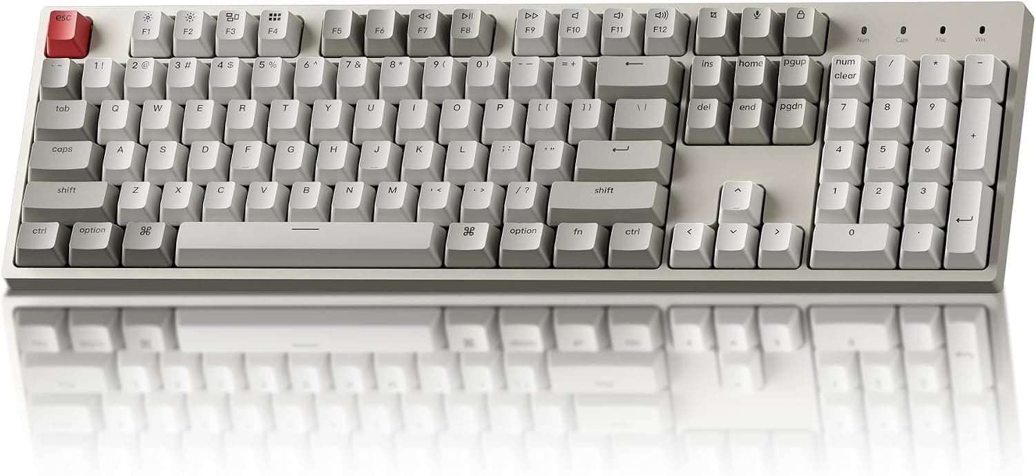 Keychron C2 Full Size Wired Mechanical Keyboard, Brown Switch, Retro