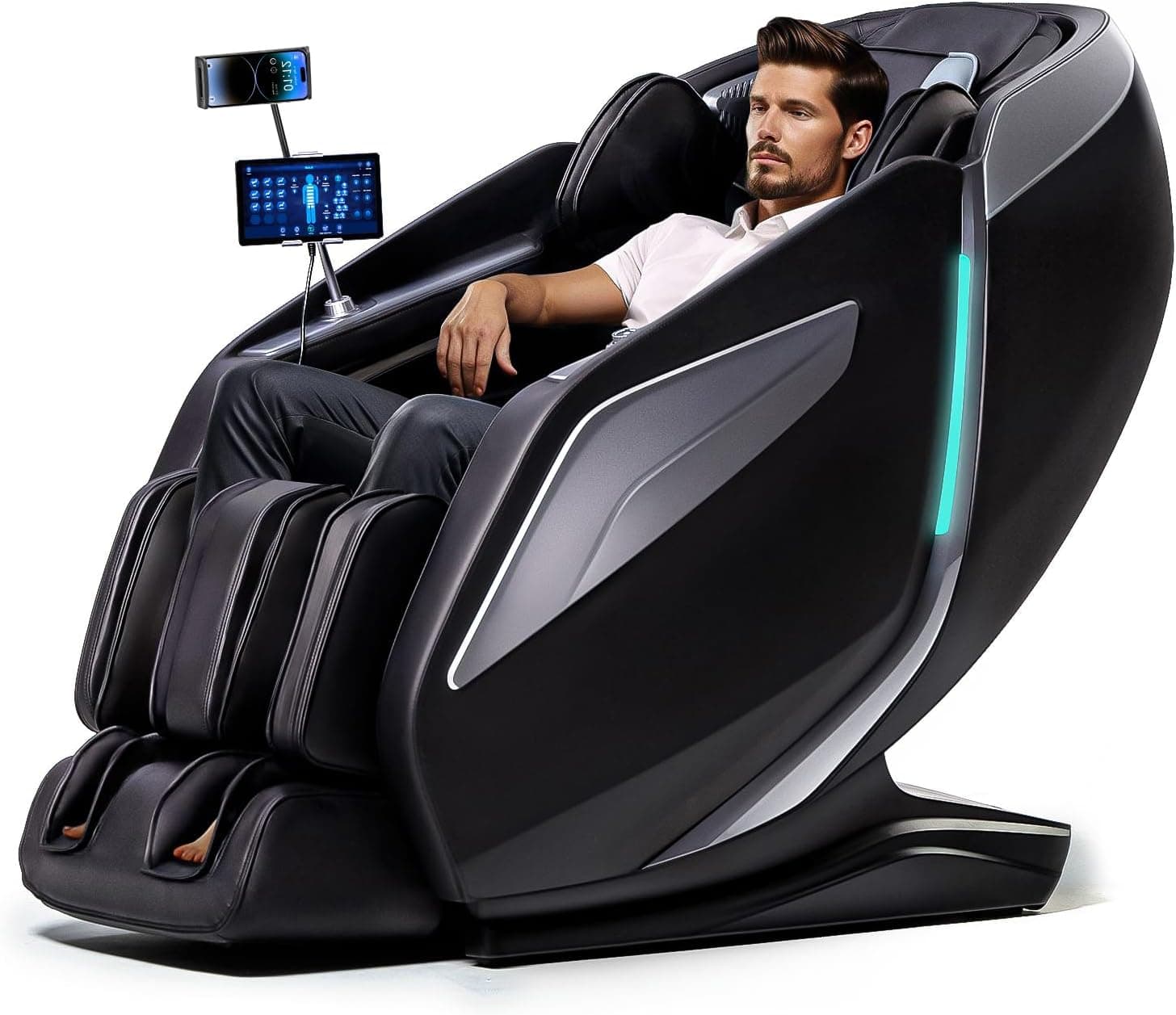 4D Massage Chair Full Body Zero Gravity Recliner,55“ SL-Track Massage Chair