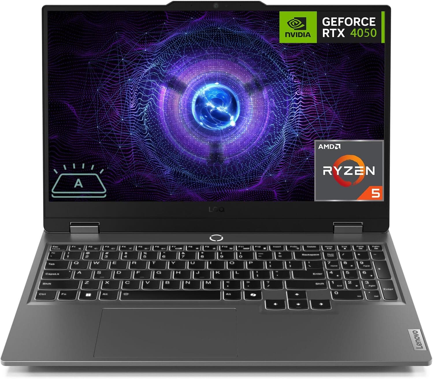 Lenovo LOQ Gaming Laptop, GeForce RTX 4050, AMD Ryzen 5 7235HS Processor